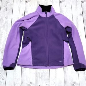 L. L. BEAN Womens small Purple vintage fleece zip up jacket